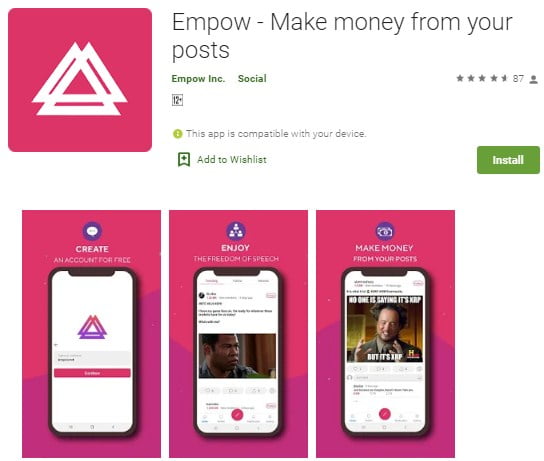Empow App Airdrop | Daftar dan Claim 100 EM/Hari