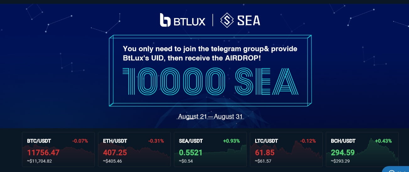 BitLux Exchange x SEA Airdrop
