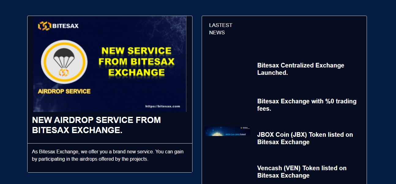 BITESAX Exchange Airdrop