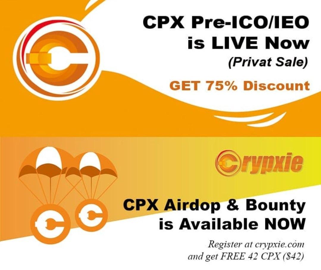 Crypxie Exchange Airdrop | Daftar dan Dapatkan $42 CPX Token