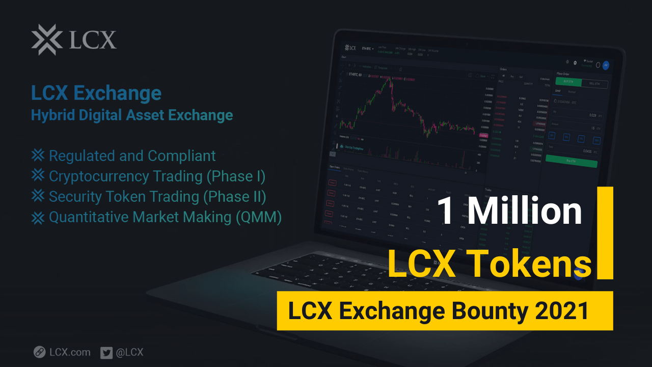 LCX Exchange Bounty 2021 | Total 1.000.000 Estimasi $10.332 LCX Token Giveaway